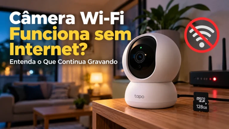 Câmera Wi-Fi Funciona sem Internet? Entenda o Que Continua Gravando