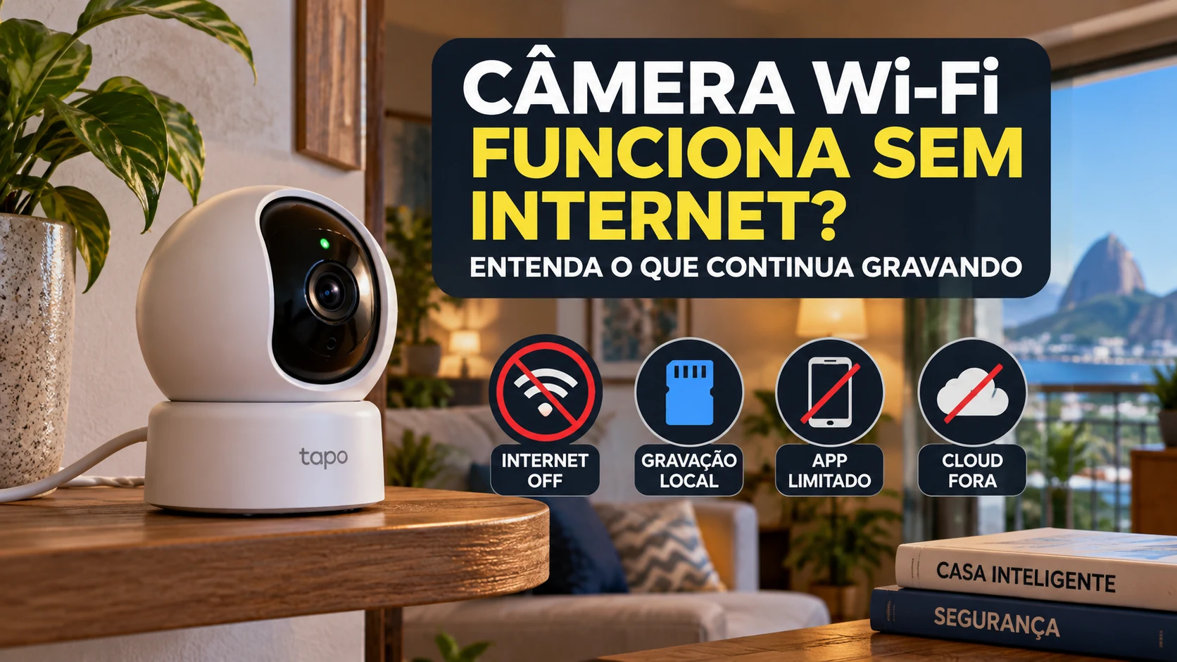 Como escolher câmera Wi-Fi com gravação local para funcionar sem internet
